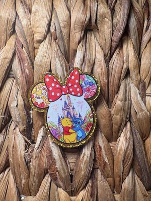 Honey Bear &amp; Blue Alien Acrylic Flatback