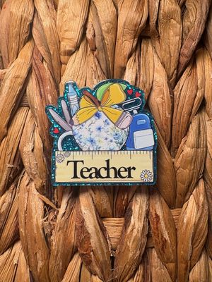 Teacher Ruler Acrylic Flatback