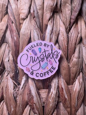 Crystals &amp; Coffee Acrylic Flatback