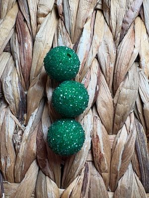 20mm Dark Green Sugar Bead