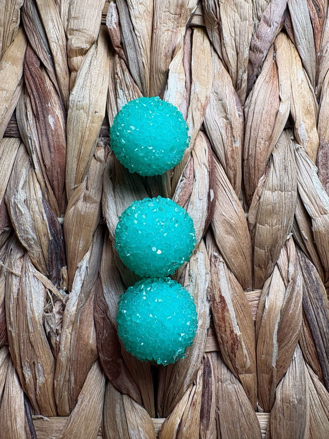 20mm Turquoise Sugar Bead
