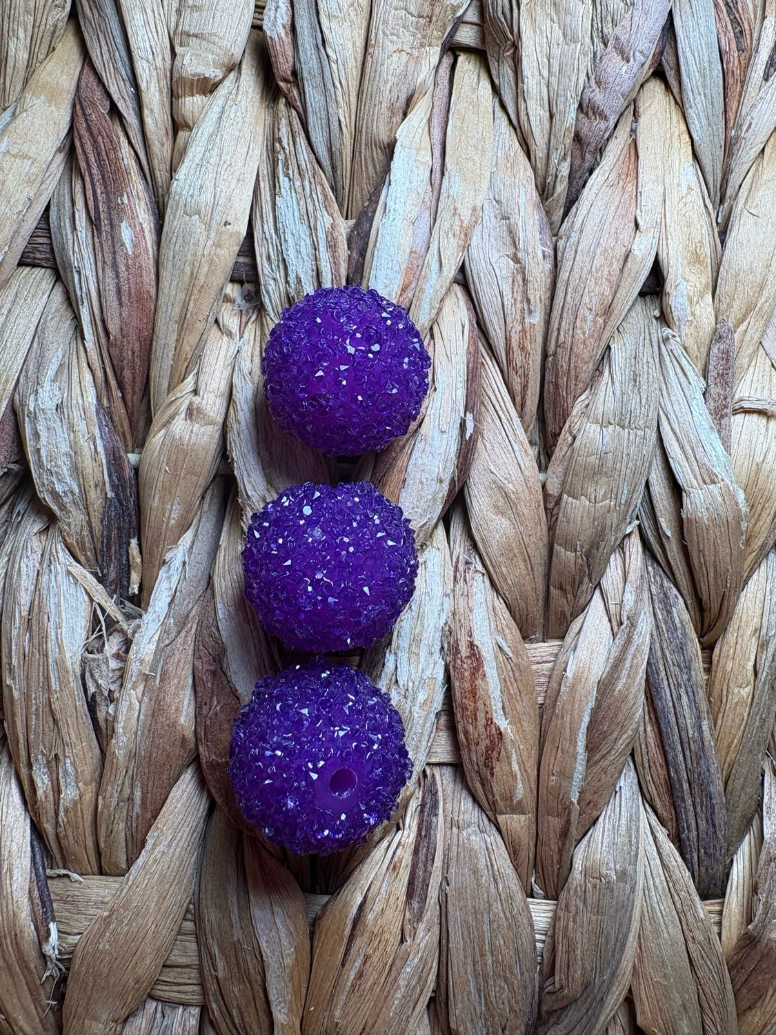 20mm Dark Purple Sugar Bead