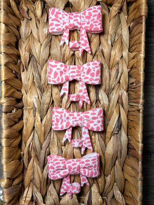 Pink Cow Straw Topper