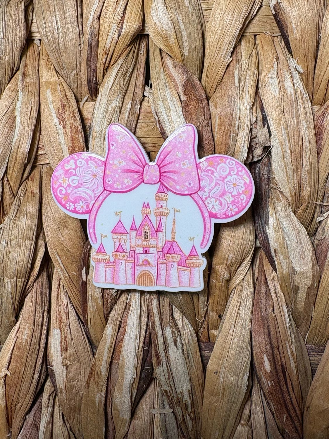 Pink Mouse Head &amp; Castle Acrylic