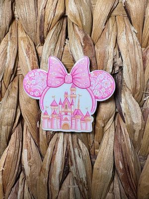 Pink Mouse Head &amp; Castle Acrylic