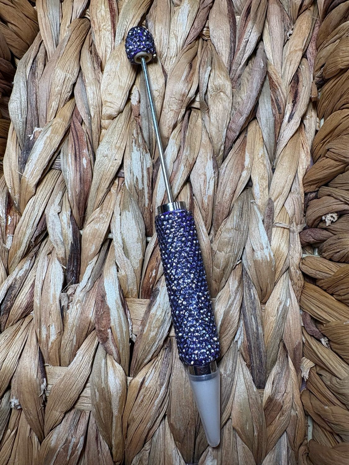 Purple Rhinestone Wax Pen