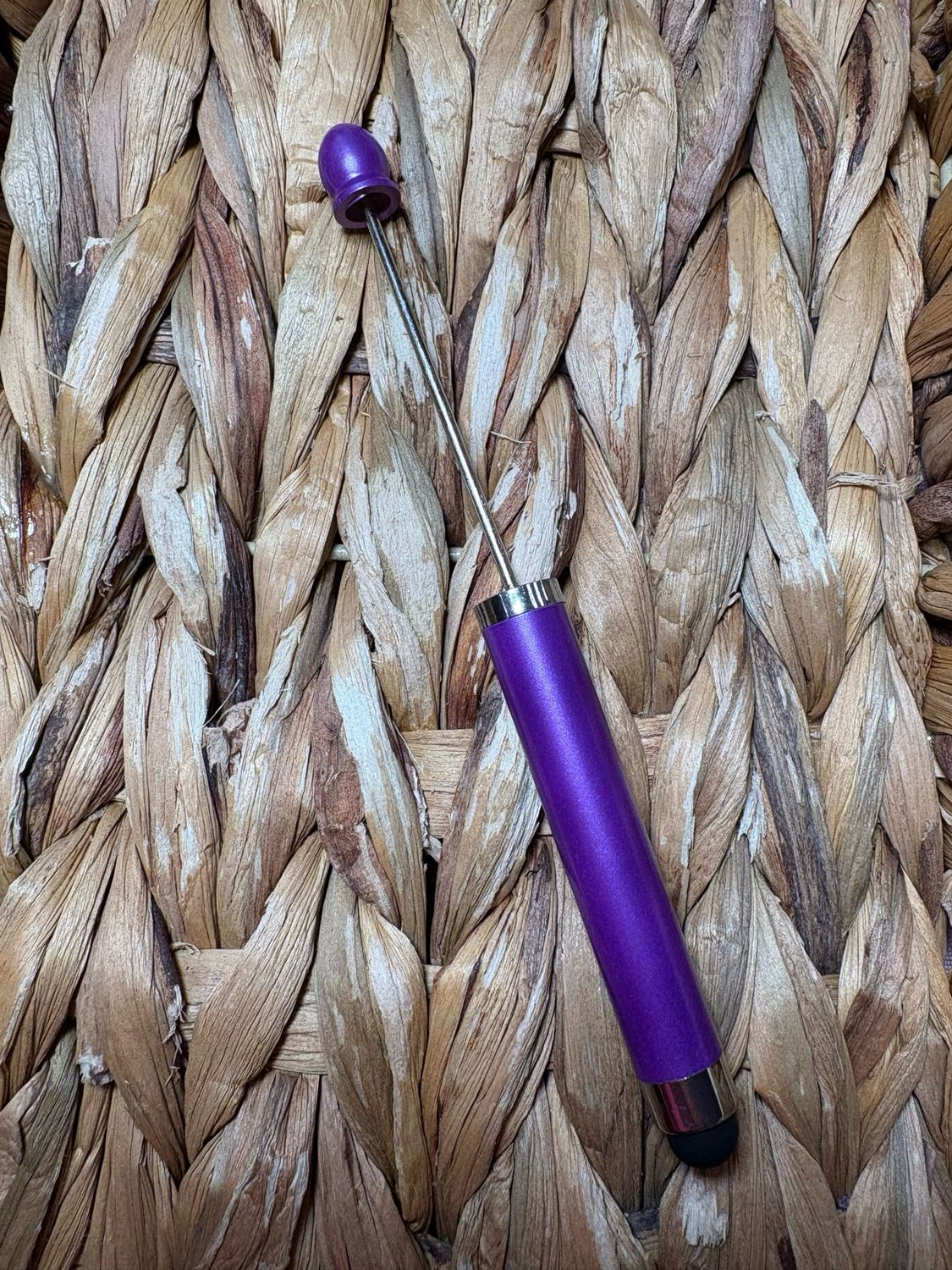 Purple 2-1 Beadable Stylus Pen 