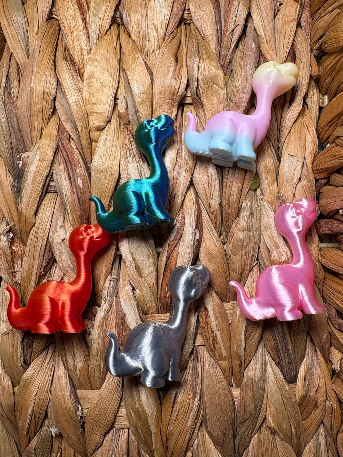 3D Printed Dragon Bead Brachiosaurus 5pc