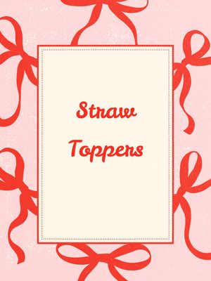 Straw Topper