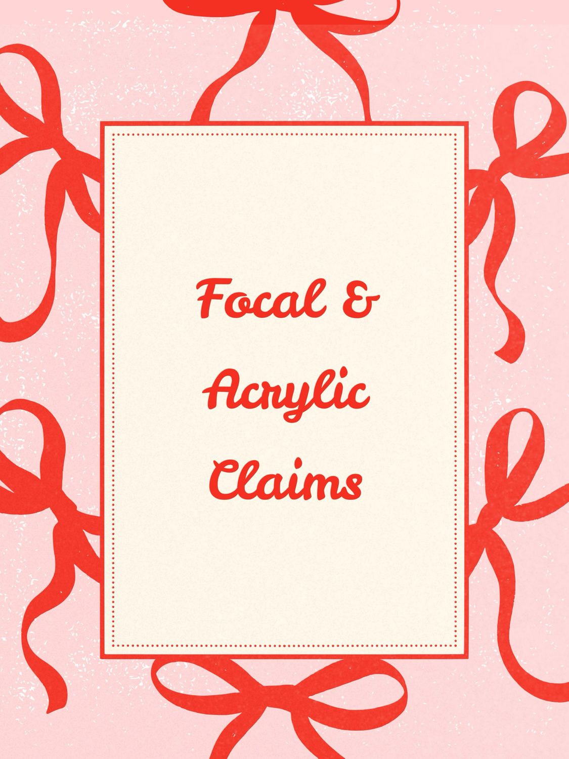 Live Focal/Acrylic Claim