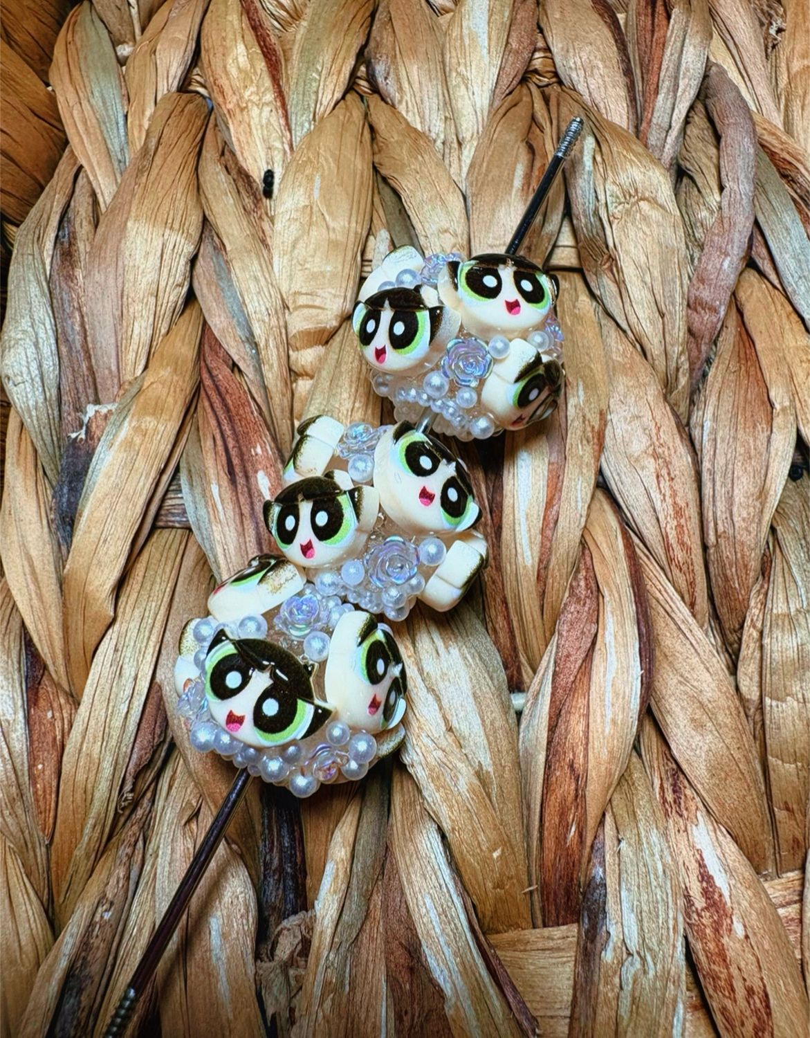 Green PPG Head Sugar Bead B79