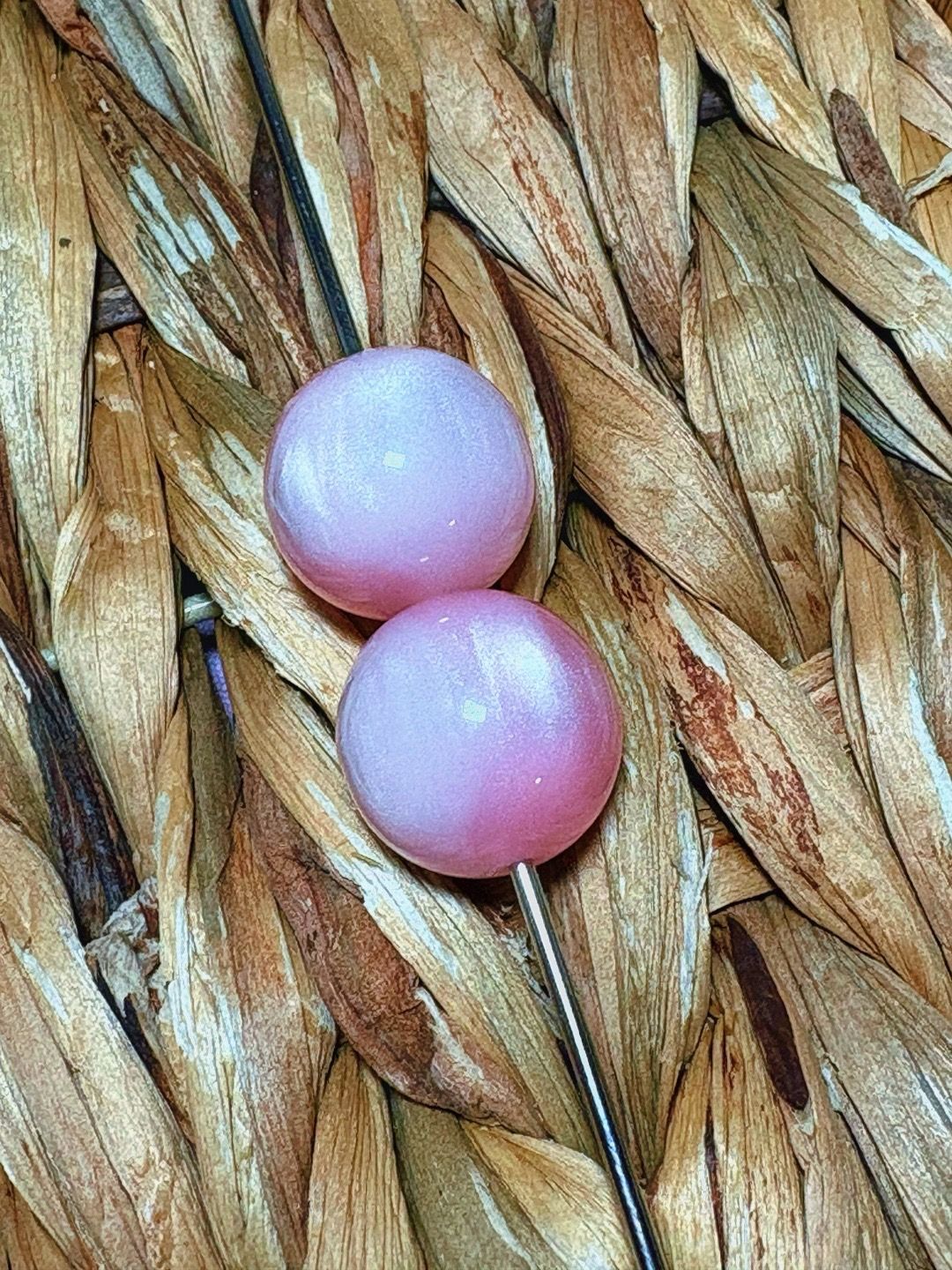 20mm Pink Cateye Bead B273