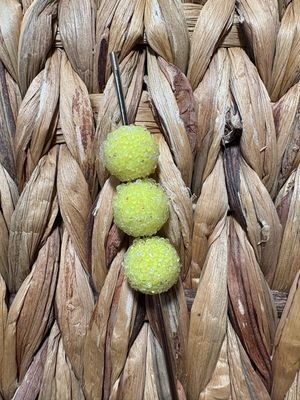 15mm Yellow Sugar Beads B149