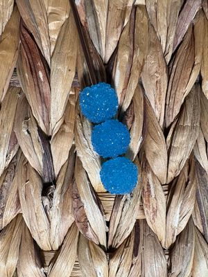 15mm Ocean Blue Sugar Beads B156