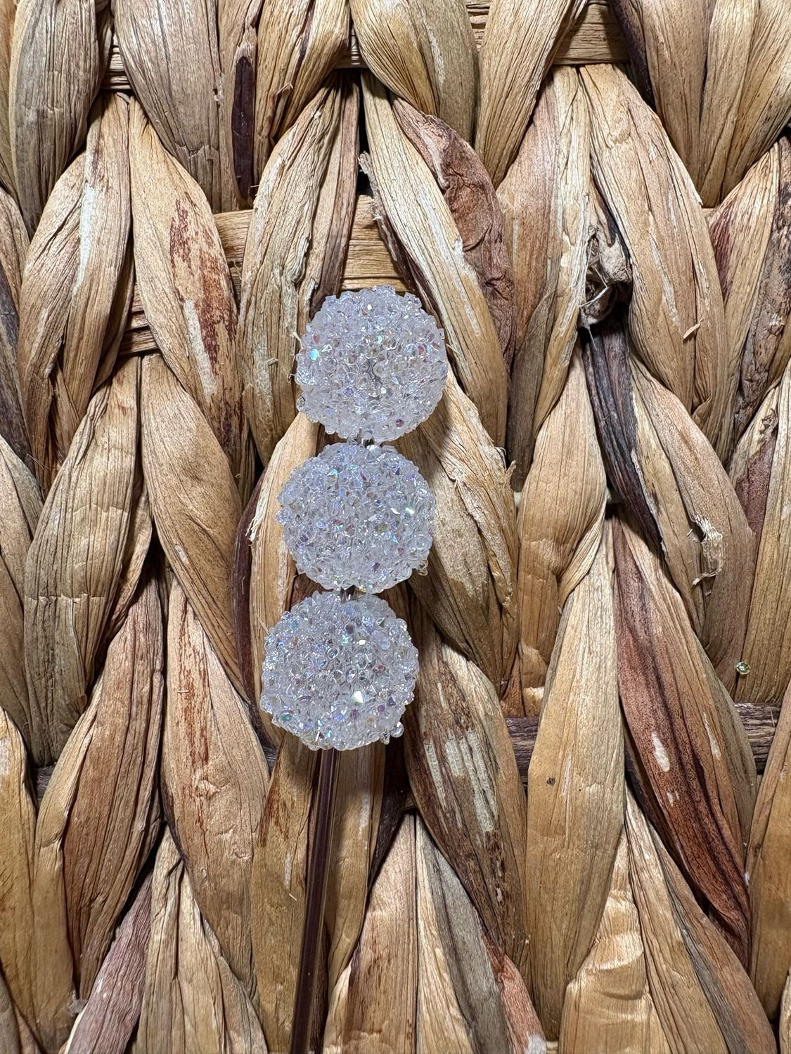 15mm Clear Sugar Beads B164