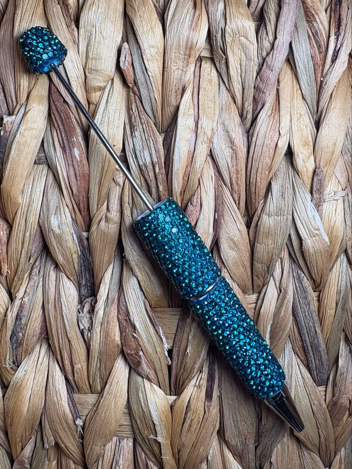 Turquoise Rhinestone Pen P6