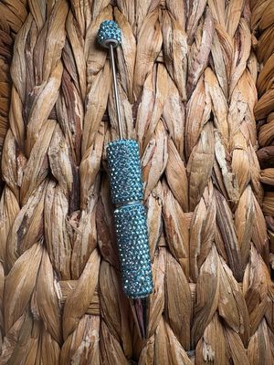 Baby Blue Rhinestone Pen