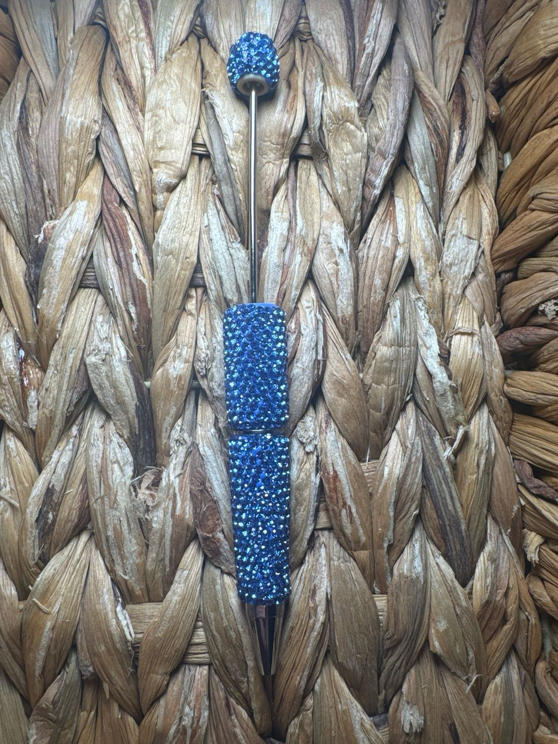 Blue Rhinestone Pen
