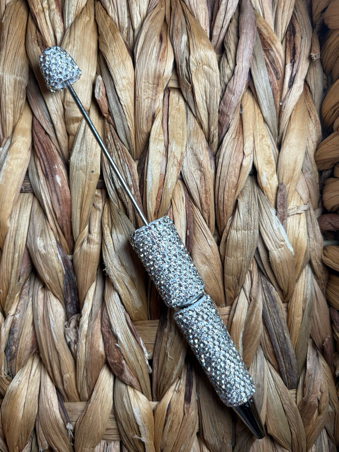 Silver Rhinestone Pen P53