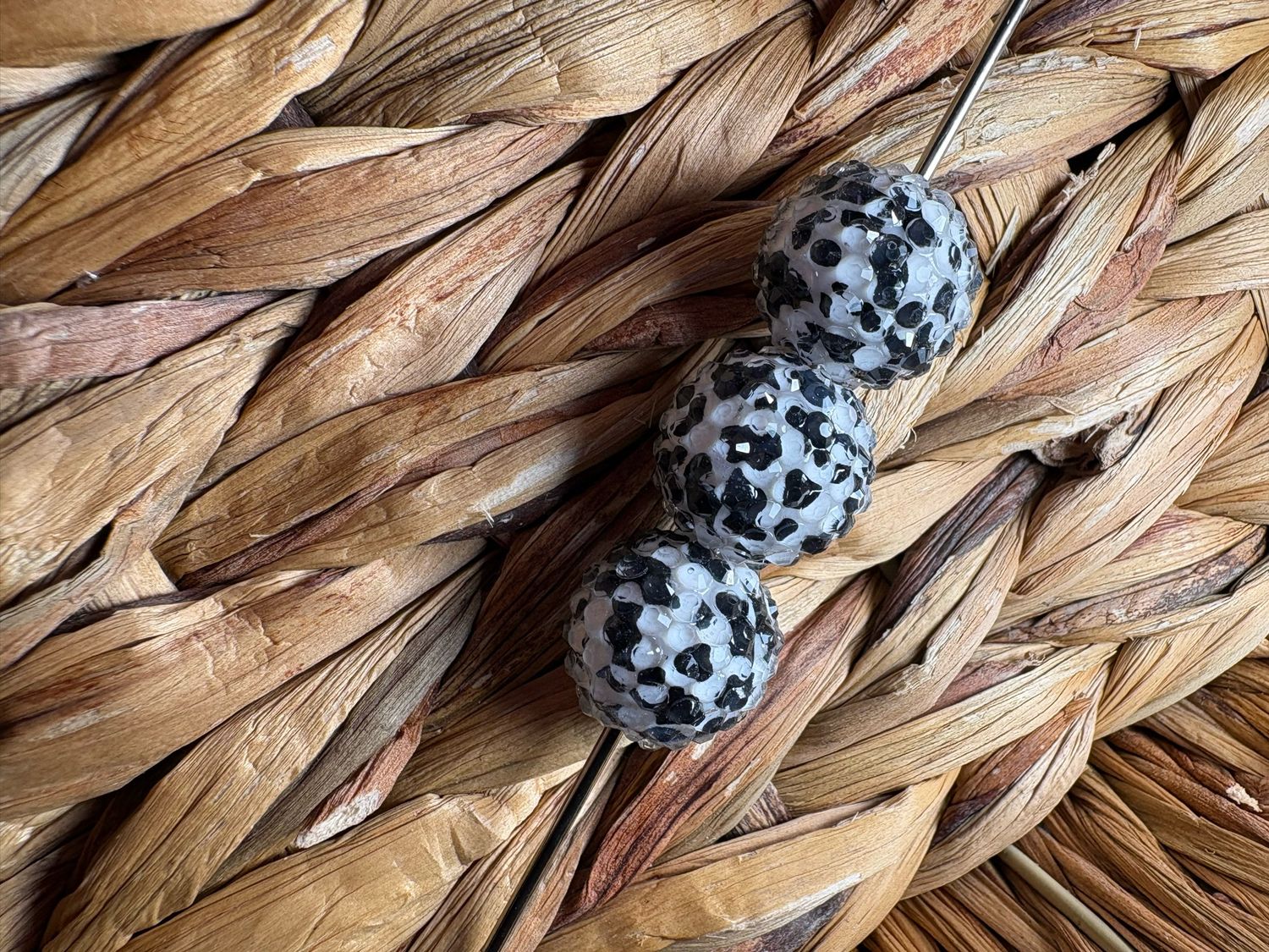 20mm Cow Jelly Rhinestone Beads B318