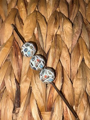 White Nurse Printed Silicone Beads 15mm SB6