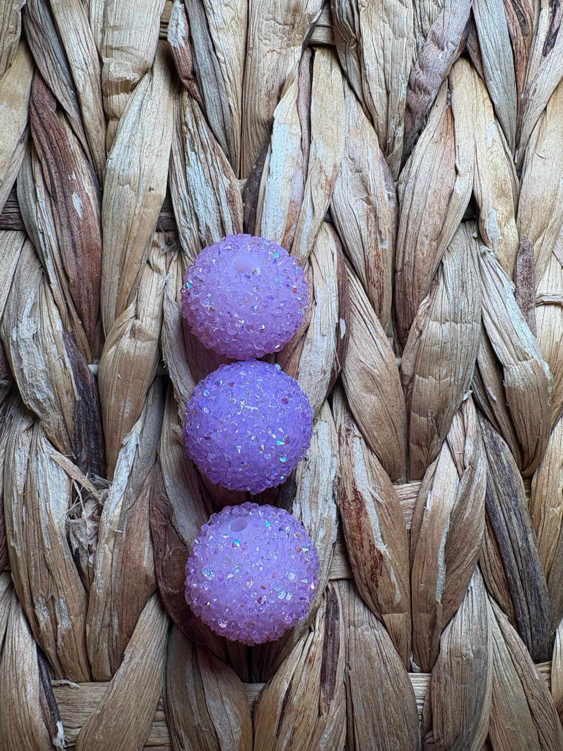 20mm Light Purple Sugar Bead B321