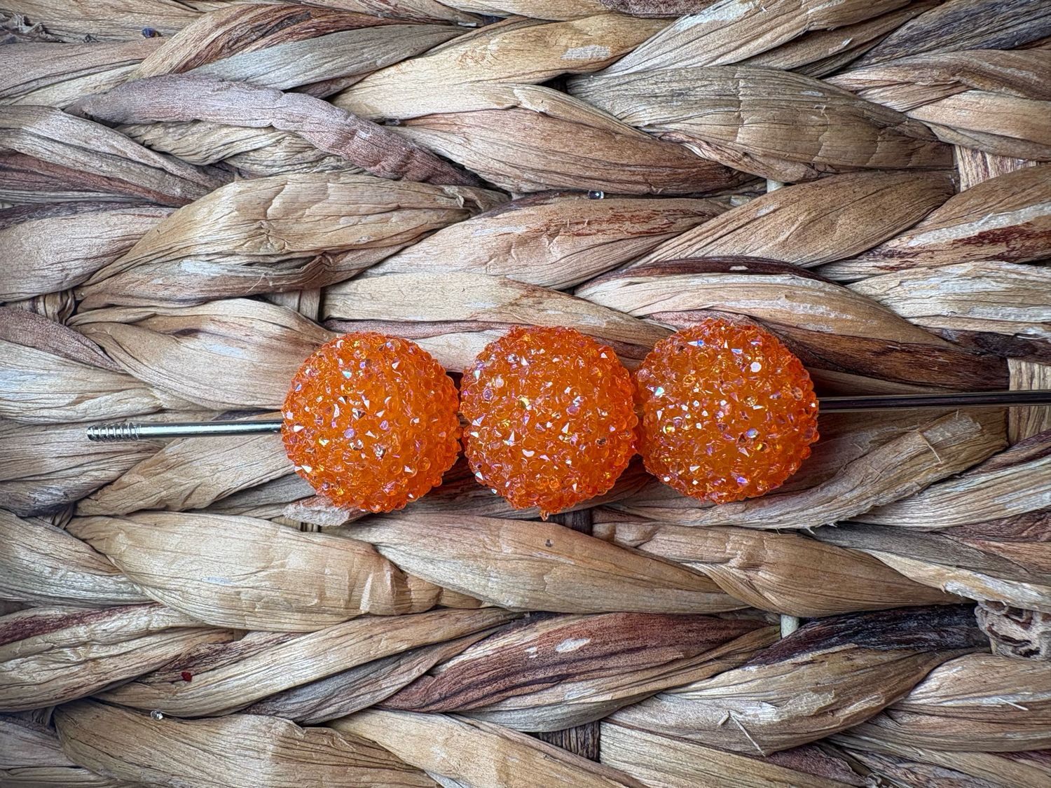 20mm Orange Sugar Bead B322