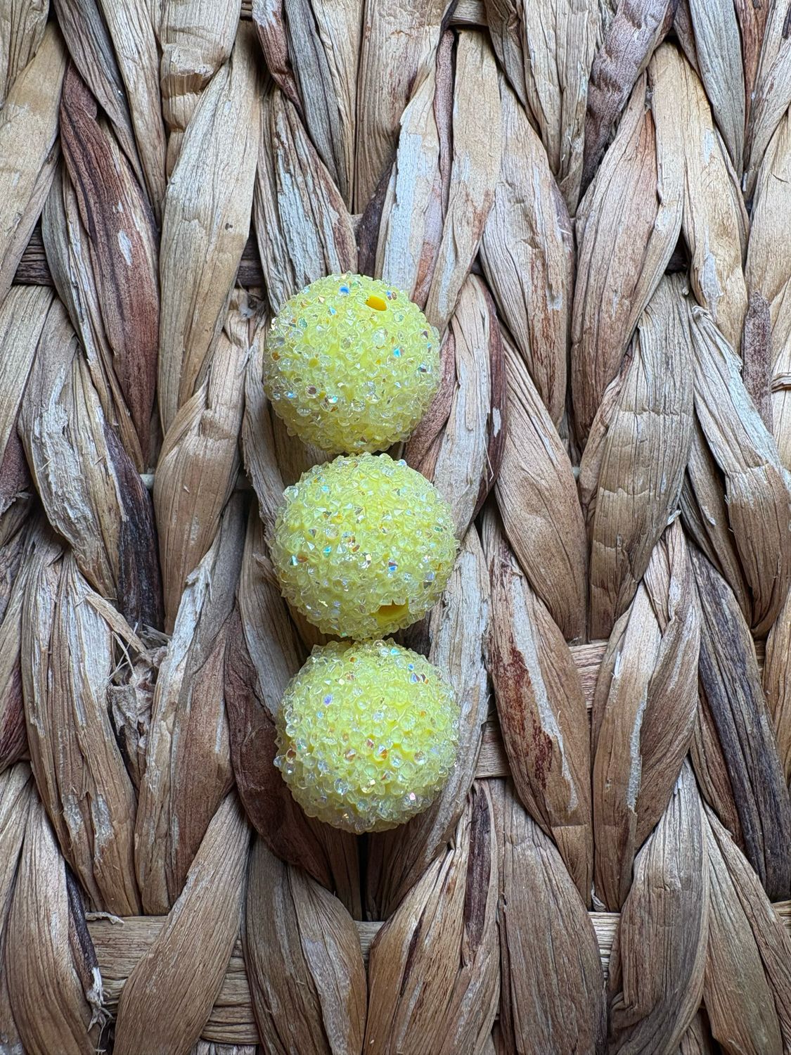 20mm Yellow Sugar Bead B319