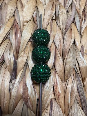 20mm Dark Green UV Rhinestone Beads B244