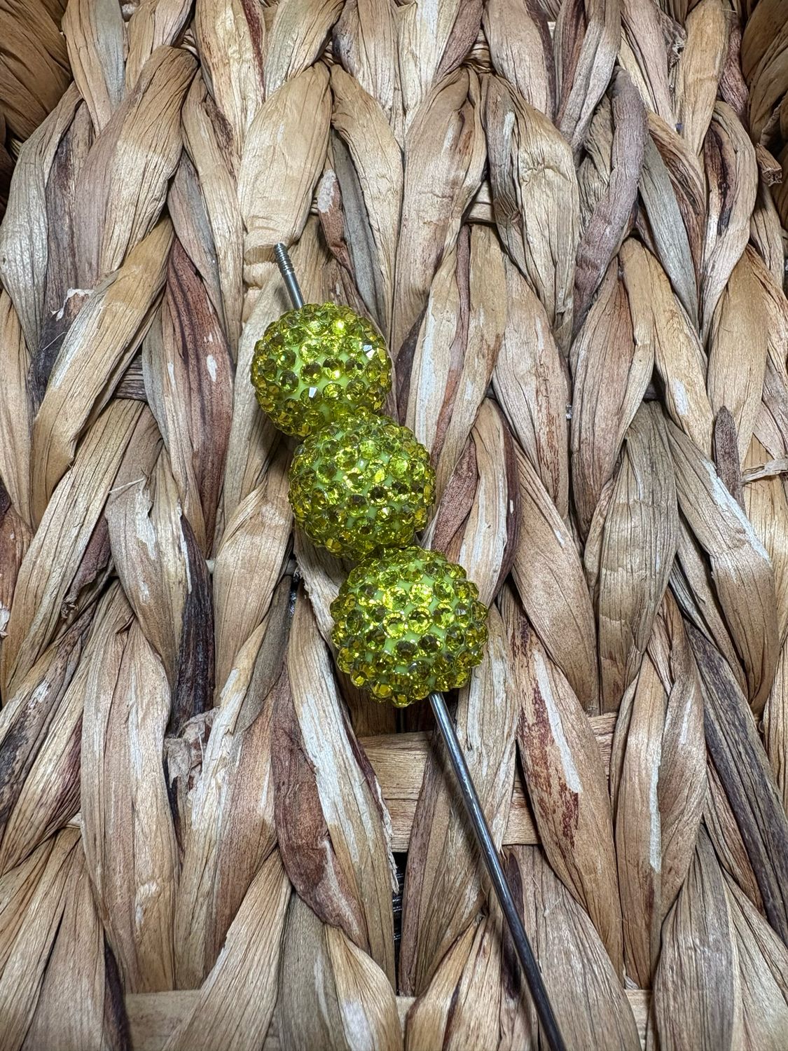 Yellow 20mm UV Rhinestone Beads B247