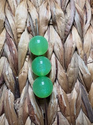20mm Light Green Galaxy Beads B249
