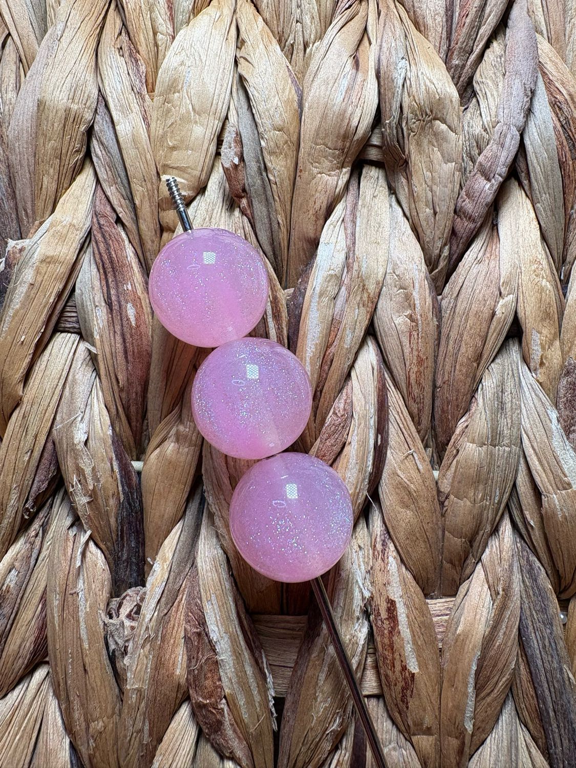 Light Pink 20mm Galaxy Beads B255