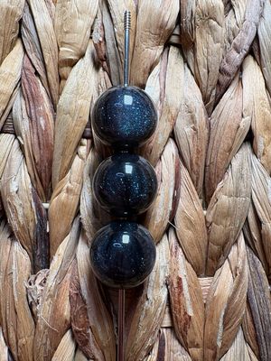  20mm Black Galaxy Beads B259