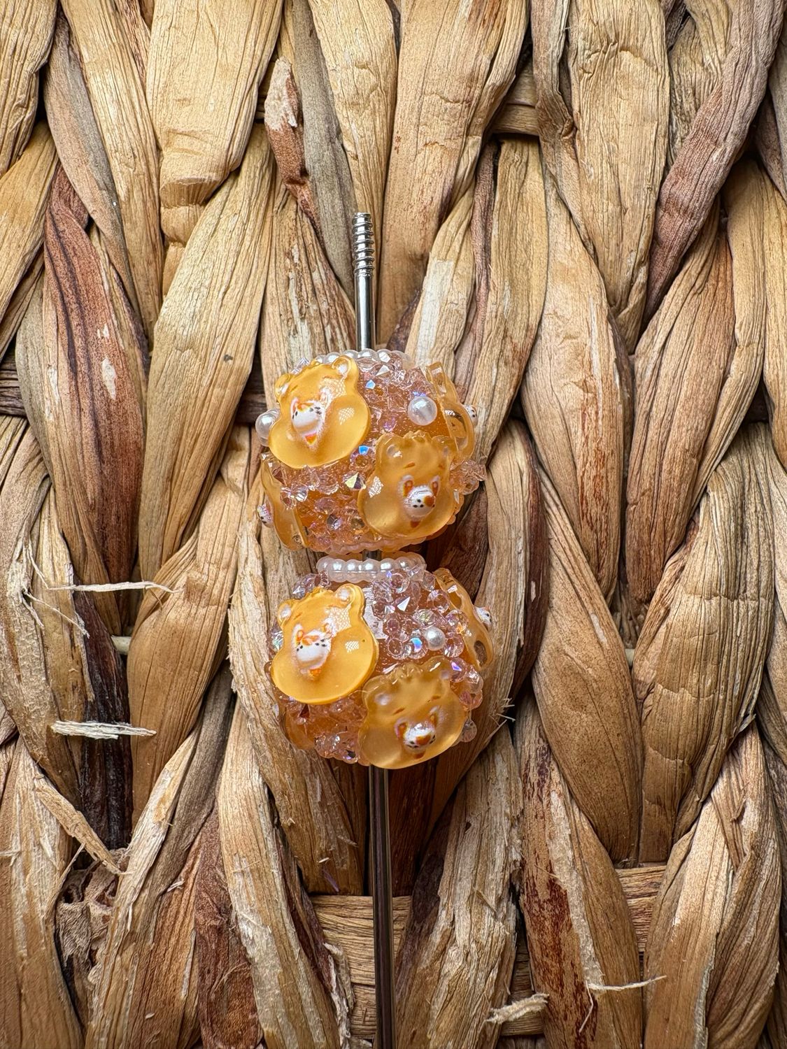 Orange CBear Sugar Bead B89