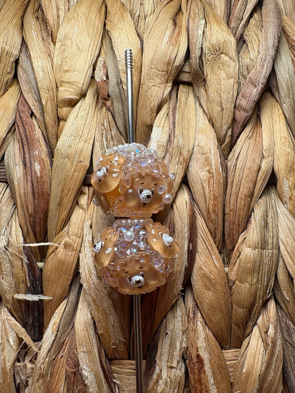 Brown CBear Sugar Bead B84