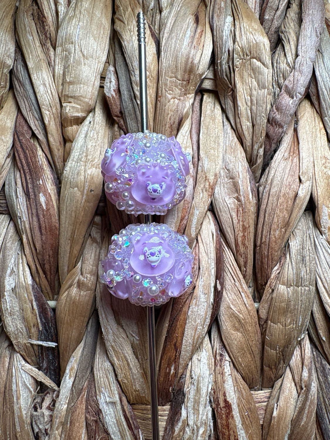 Purple CBear Sugar Bead B87