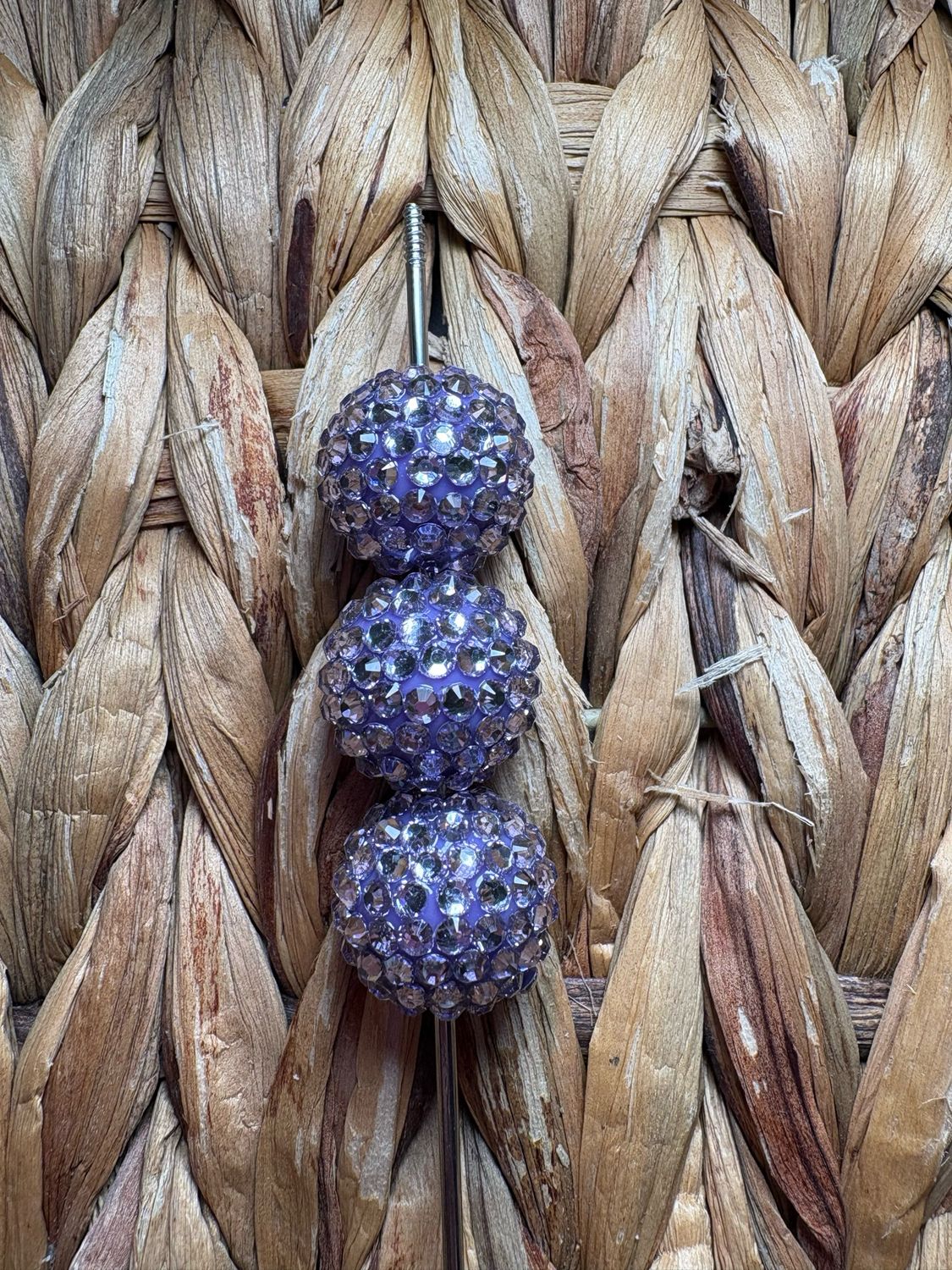 Light Purple 20mm UV Rhinestone Beads B234