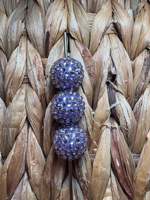 20mm Light Purple UV Rhinestone Beads B234