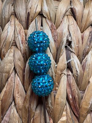 20mm Turquoise UV Rhinestone Beads B236