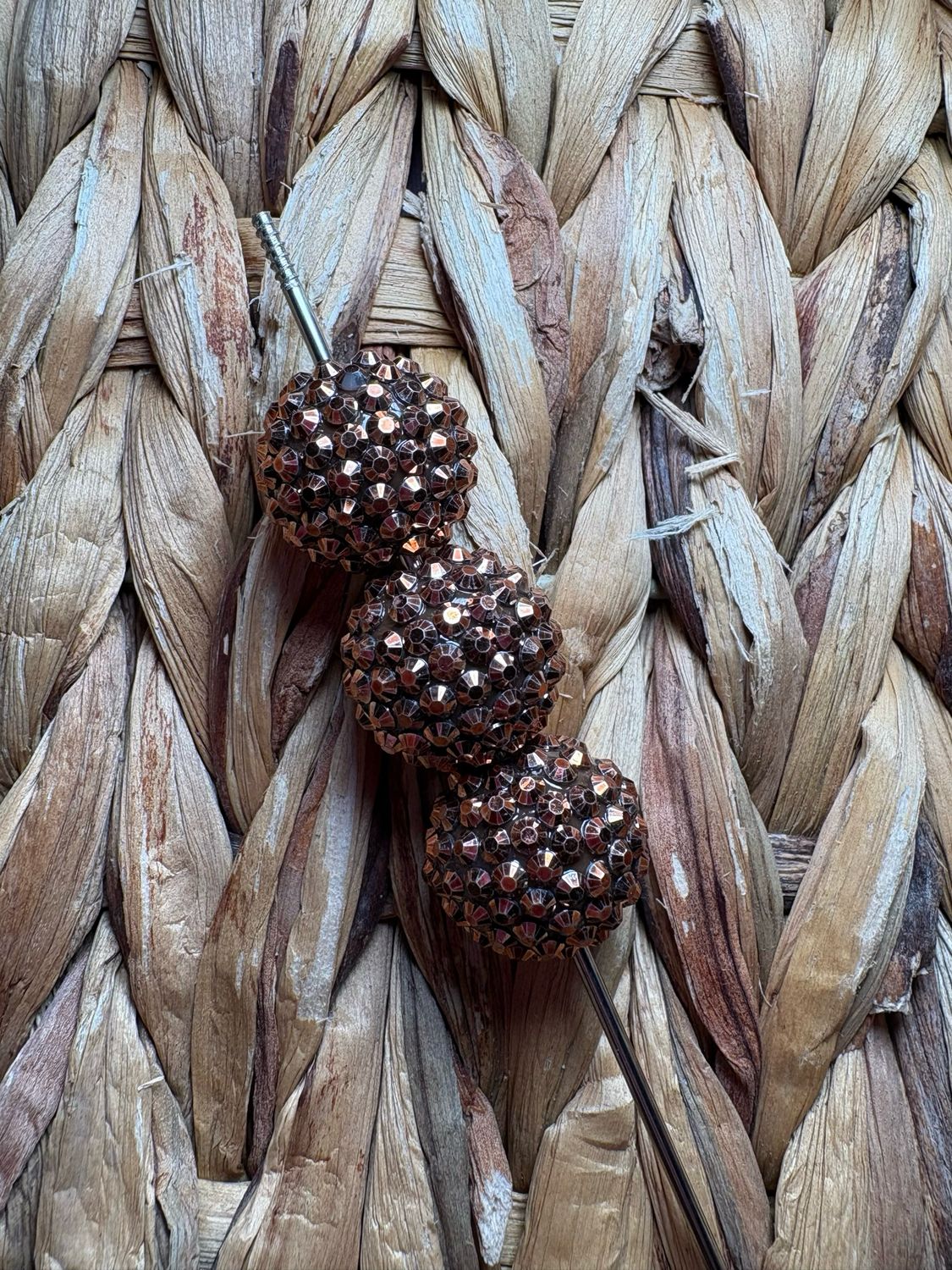 20mm Brown Rhinestone Bead AB B331