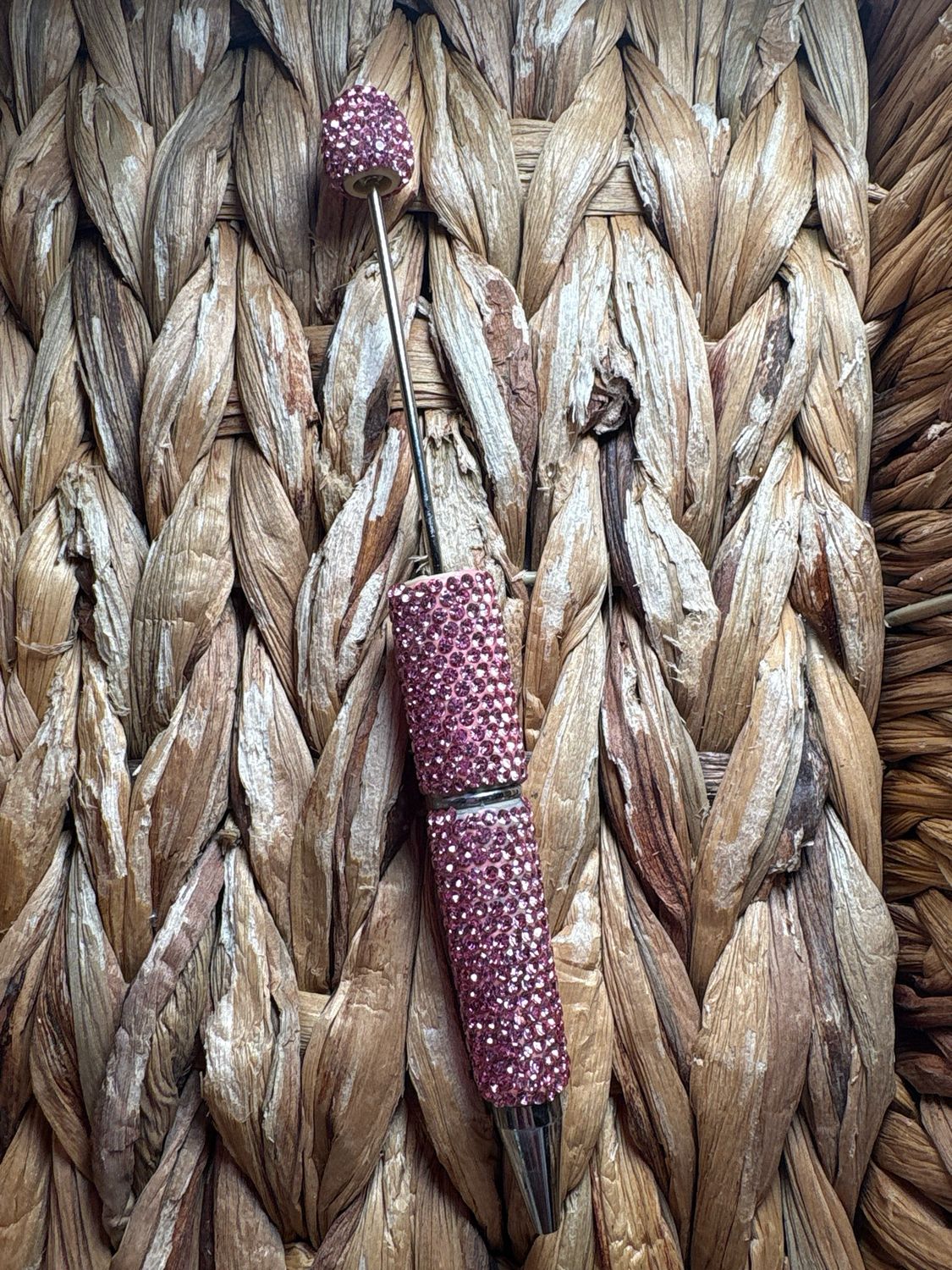 Light Pink Rhinestone Pen