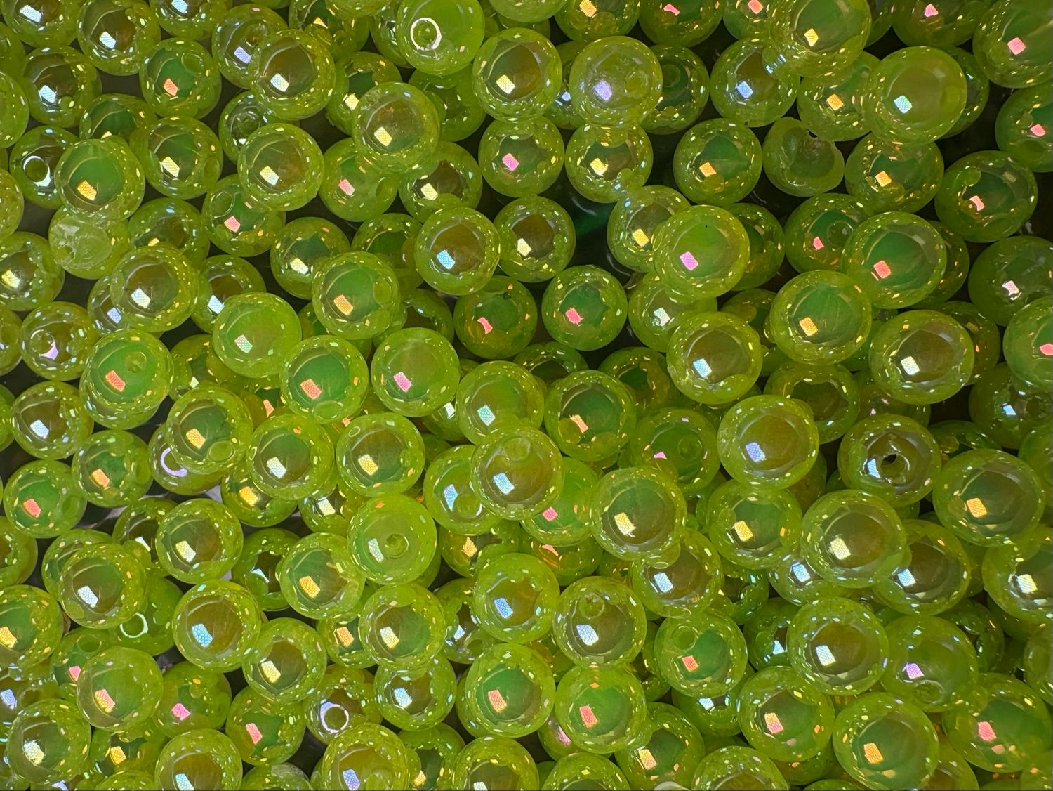 Neon Green 8mm Bead B2