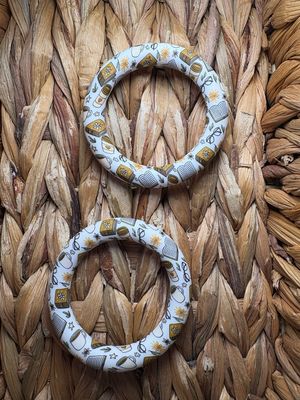 Book &amp; Coffee Printed Silicone Ring