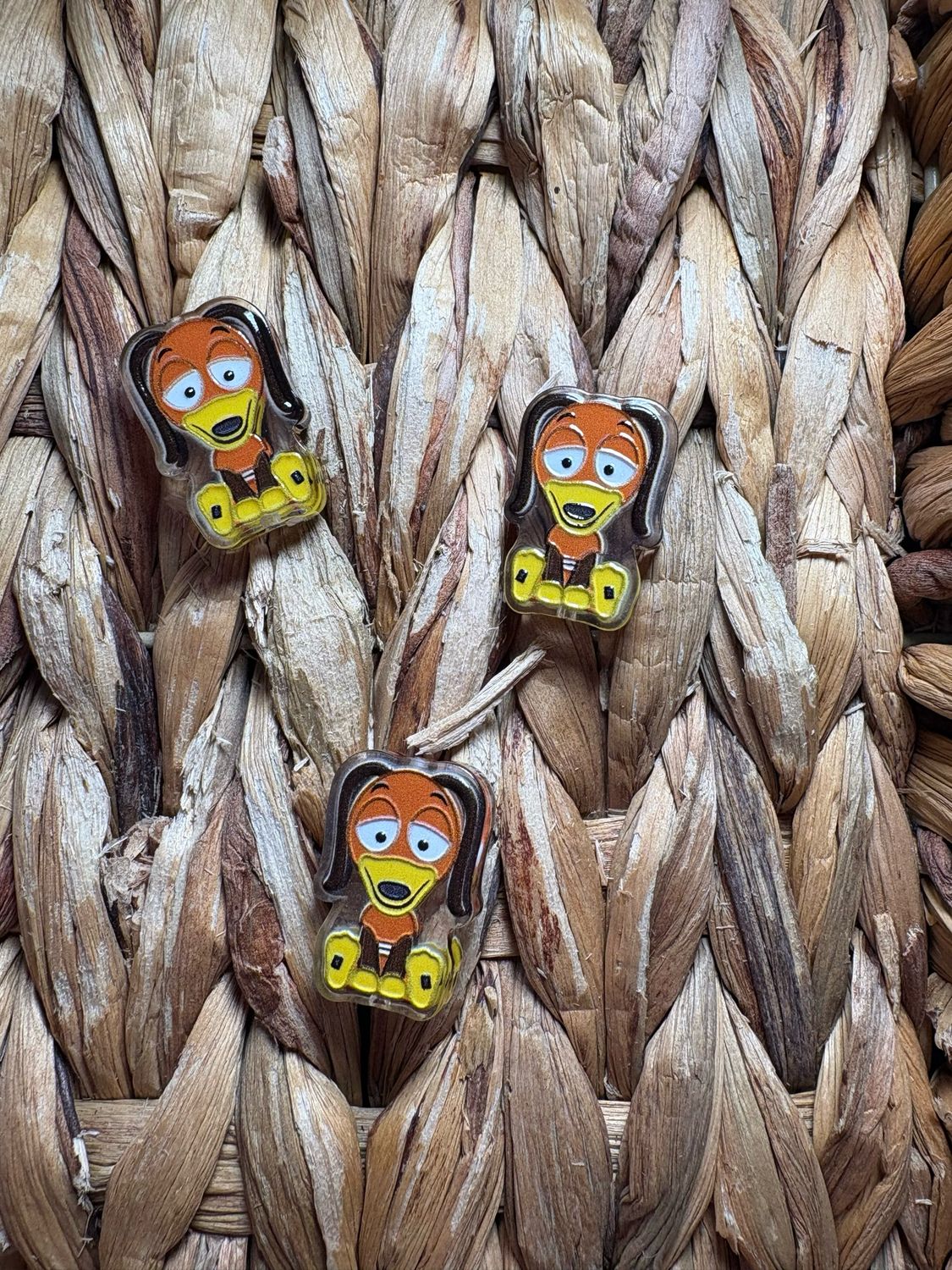 Dog Acrylic Focal Bead