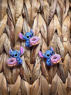 Blue Alien Acrylic Focal Bead