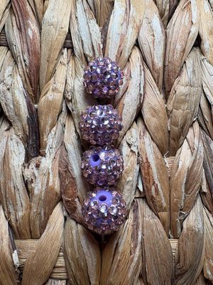 Light Purple 15mm Rhinestone Beads