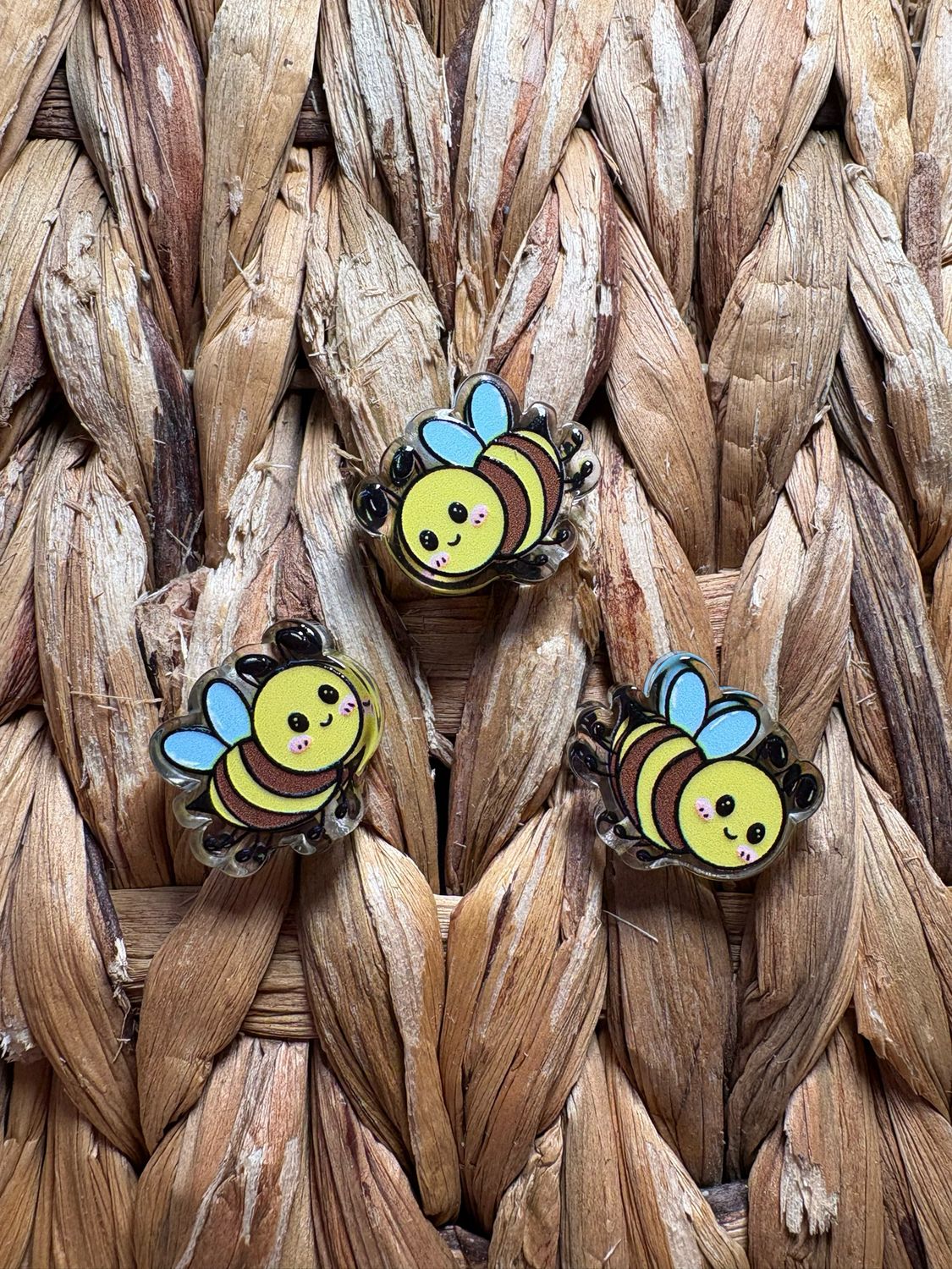 Bee Acrylic Focal Bead