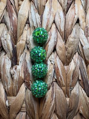 Light Green 15mm Rhinestone Beads