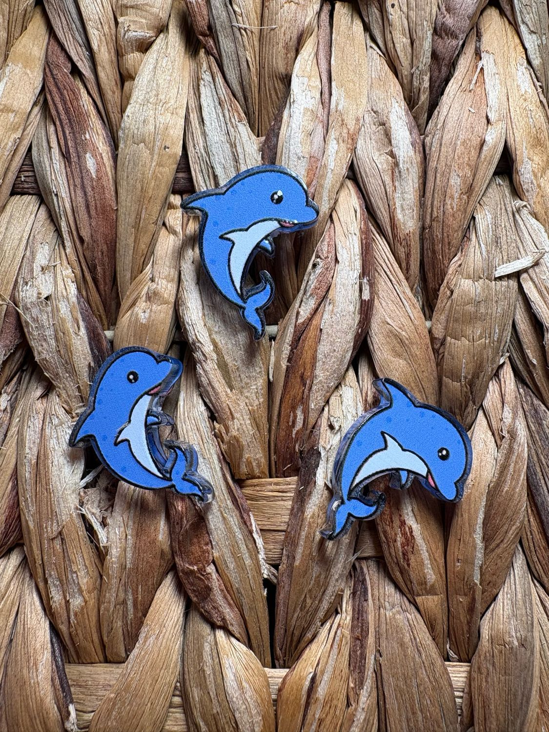 Dolphin Acrylic Focal Bead