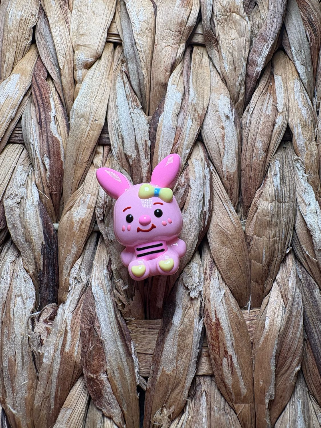 Pig Hand painted Bead 